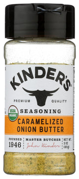 Kinders Organic Caramelized Onion Butter Seasoning – Kid Friendly Weeknight Dinner Seasoning for Picky Eaters, 3 oz