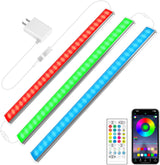 Maylit 3 Pack Under Cabinet Lights Plug in – Screw or Adhesive Mount with White Cable Clips for a Clean Wall Run and Simple Setup
