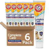 Arm & Hammer Complete Care Enzymatic Dog Toothpaste – Cost-Efficient Enamel Care for Multi-Dog Routines, 6.2 Oz Value