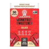 Lakanto Monk Fruit Sweetener 30 Count Packets – Quick Dissolve Sweetener for Office Pantry and Breakroom Coffee