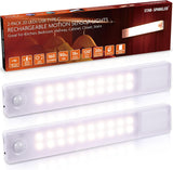 STAR-SPANGLED Under Cabinet Lighting Rechargeable, Mood Setting Shelf Lights for Reading Nook Atmosphere, 2 Pack