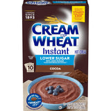 Cream of Wheat Lower Sugar Cocoa Hot Cereal – Intentional Single-Serve Breakfast for Streamlined Kitchens, 10 Packets