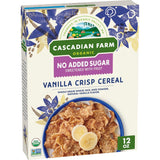 Cascadian Farm Organic Vanilla Crisp Cereal – Clean-Eater's Yogurt Parfait Topping for Gut-Health Mornings, USDA Organic Whole Grain