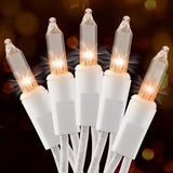 Brightown White Wire Mini Strand Lights 13ft – Gentle Warm Glow for Bedroom Sanctuary, Yoga Space & Stress-Relief Evening Practice