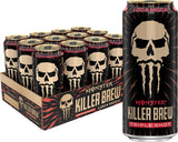Monster Energy Killer Brew Loca Moca, 15 Fl Oz 12-Pack – Practical Birthday Gift for Coffee-Loving College Students and Gamer Friends