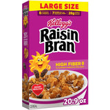 Kellogg's Raisin Bran Kosher Pareve Cereal, Steady-Fiber Morning Choice for Long-Term Wellness Routines