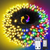 Minimax 100FT IP65 Waterproof Color Changing String Lights – Outdoor Patio, Porch Eaves, Balcony Railing, Garden Party Lighting, Remote Included