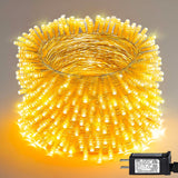 Dazzle Bright Green Wire Outdoor String Lights – 300 LED Connectable Set for Backyard Dining, Walkway and Winter Patio Décor