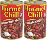 HORMEL Chunky Beef Chili with Beans — No Artificial Ingredients Canned Chili for Family Dinners