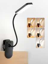 LuminGlow Pro Clip Lamp – Stylish Bedside Light for Boho and Modern Bedroom, Flexible Gooseneck Clip On