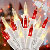 Hopolon Warm White Mini Lights 2-Pack – 360-Degree Sparkle Decor for Curtains, Wreaths, and Tabletop Trees