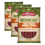 Old Wisconsin Sugar Free Turkey Sausage Sticks – Camping and Hunting Blind Snack, Shelf Stable High Protein for the Field