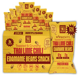 Where You Bean Crunchy Edamame (Thai Lime Chili) – After-School Protein Boost for Picky Eaters, Single-Serve 0.9 oz Pouches, 8 Pack