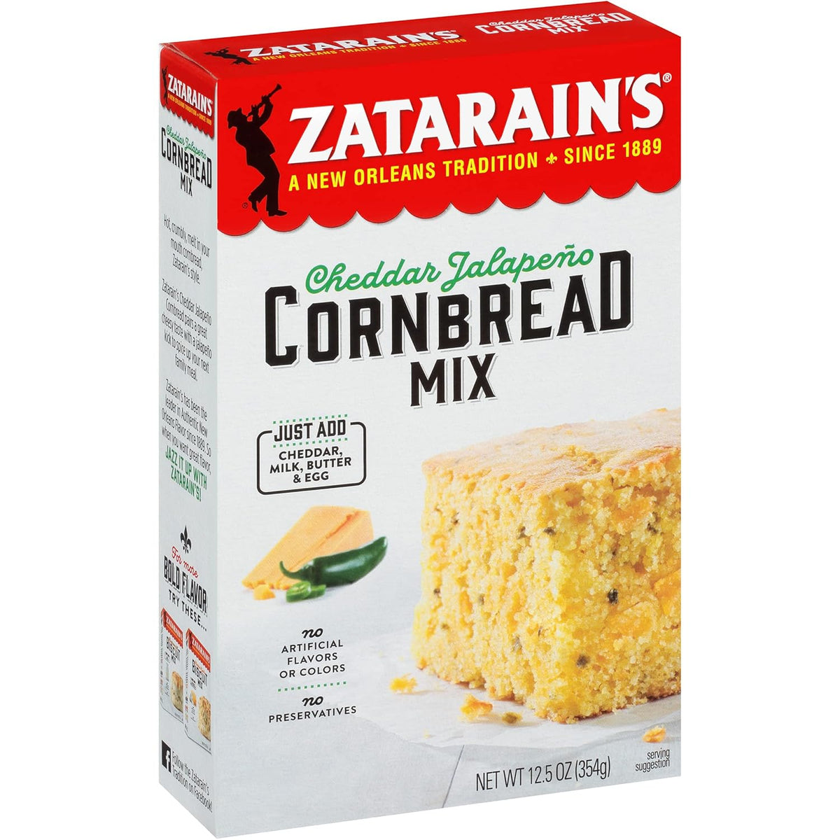 12.5 oz dry mix yielding one 8-inch cornbread pan or 12 corn muffins