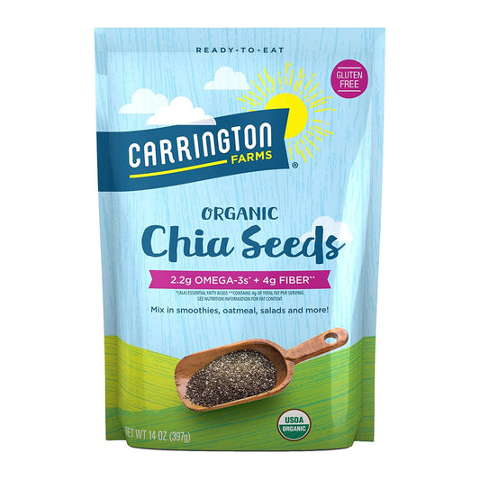 14-ounce resealable bag of whole organic chia seeds