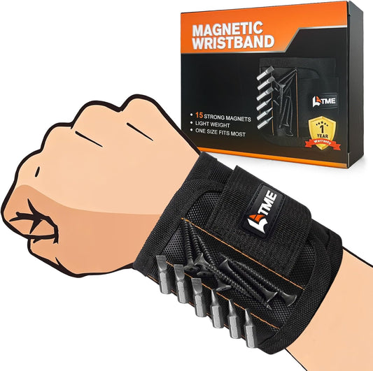 15 embedded strong magnets capable of holding screws, nails, bolts, scissors, and small metal tools simultaneously