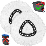 O-Cedar Compatible Spin Mop Refill Heads – All-Purpose Microfiber for Car Detailing and Open-Air Cleaning