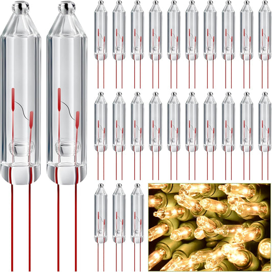200-piece pack of 2.5v / 0.17a / 0.42w incandescent mini replacement bulbs