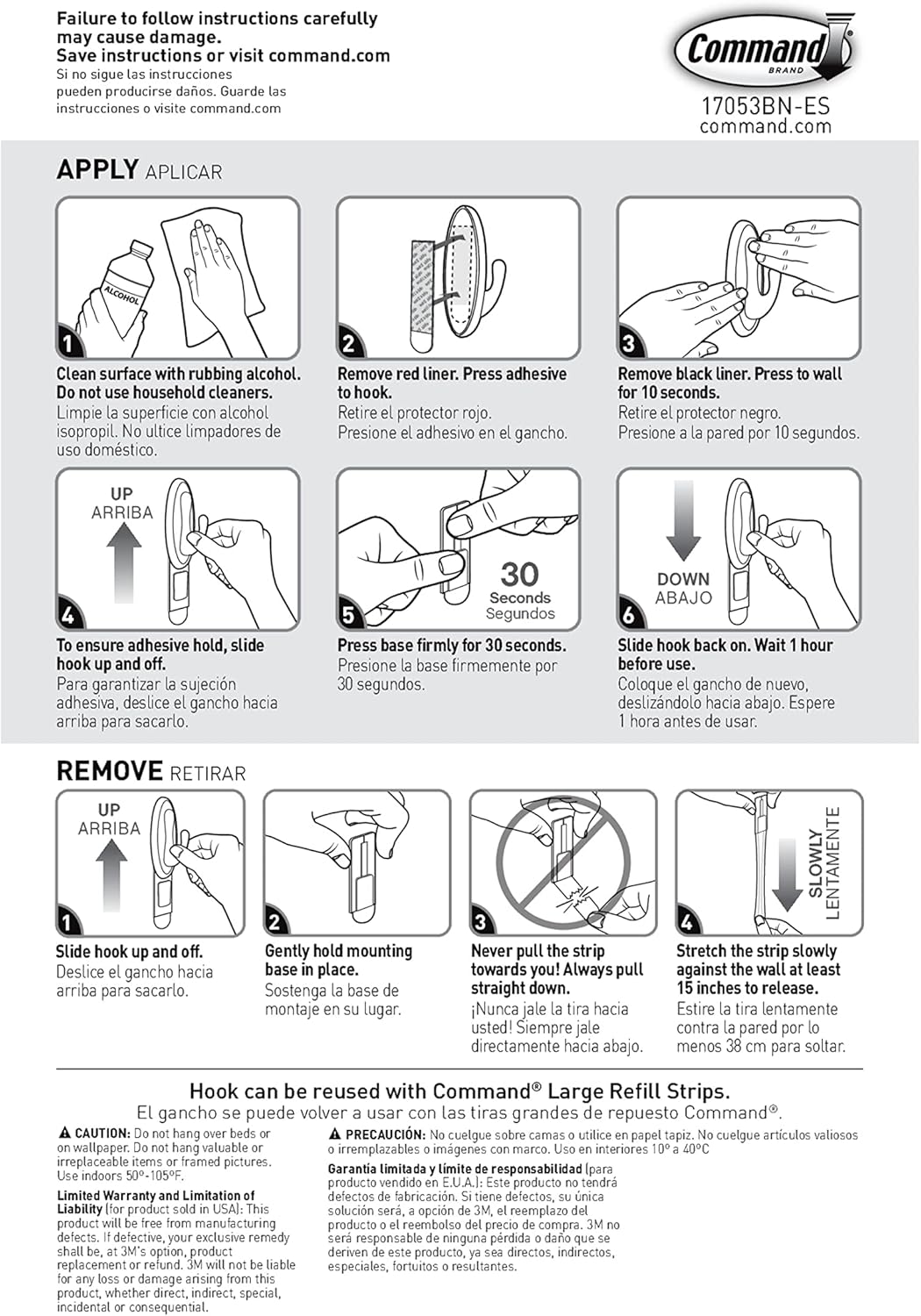 3M Command Adhesive Wall Hook – Family-Friendly Dorm and Playroom Organizer, No Sharp Tools