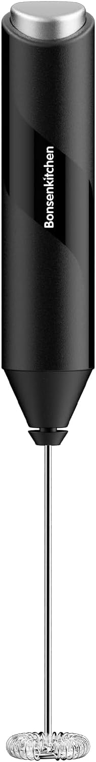 Bonsenkitchen_Milk_Frother_for_Coffee,_Battery_Operated,_Black