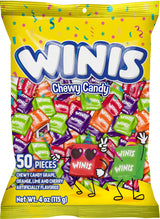 Winis Original Taffy Bag – Classic Mexican Candy Gift Set for Grandparents Sharing Childhood Memories with Grandkids, 50 Piece Count