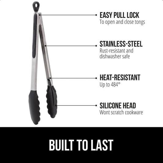 GORILLA_GRIP_Stainless_Steel_Kitchen_Tongs_for_Cooking,_2_PK,_Black