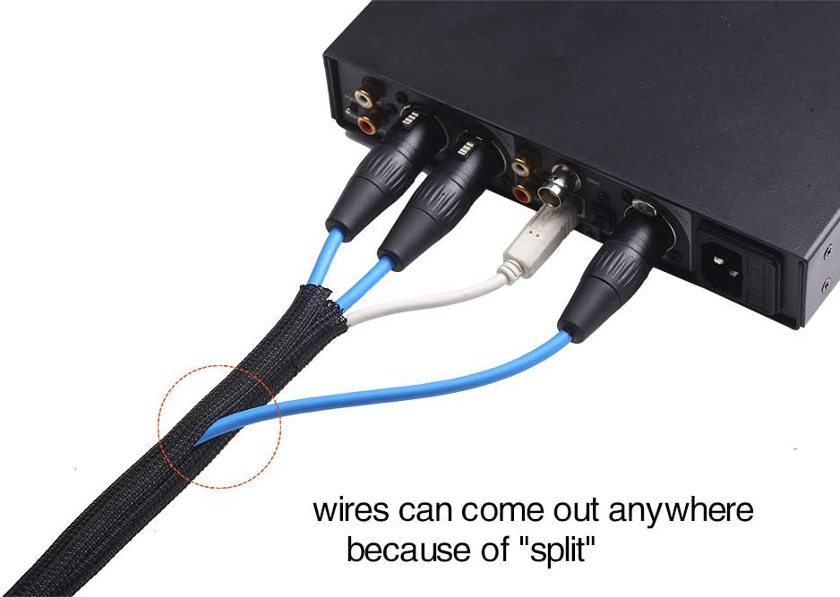 Alex_Tech_10ft_-_1/2_inch_Cord_Protector_Wire_Loom_Tubing_Cable_Sleeve_Split_Sleeving_For_USB_Cable_Power_Cord_Audio_Video_Cable_–_Protect_Cat_From_Chewing_-_Black