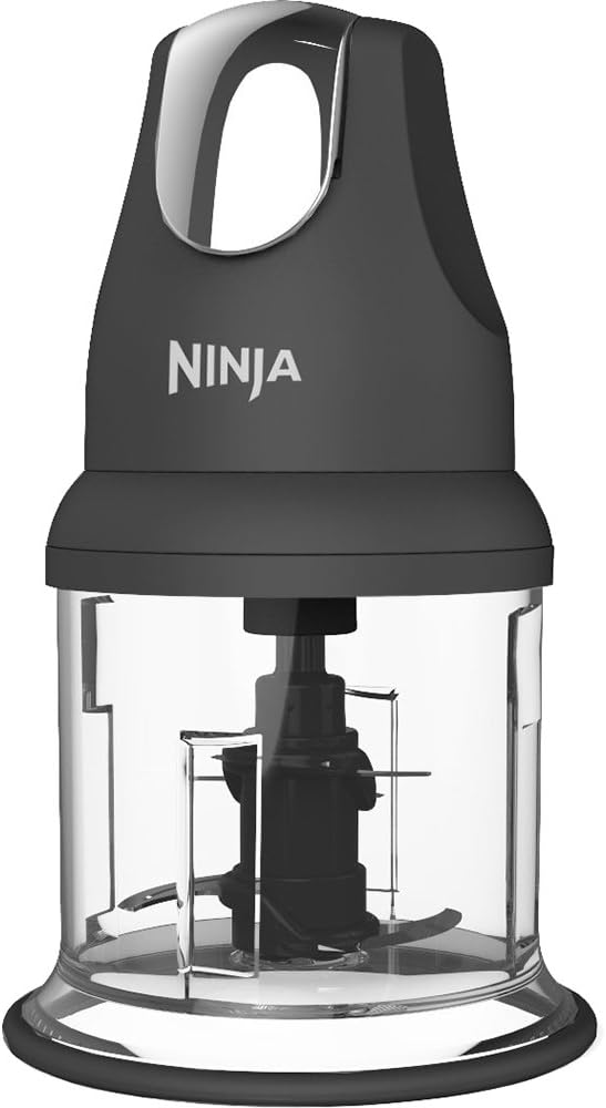 Ninja_Food_Chopper_Express_Chop_with_200-Watt,_16-Ounce_Bowl_for_Mincing,_Chopping,_Grinding,_Blending_and_Meal_Prep_(NJ110GR),_Gray