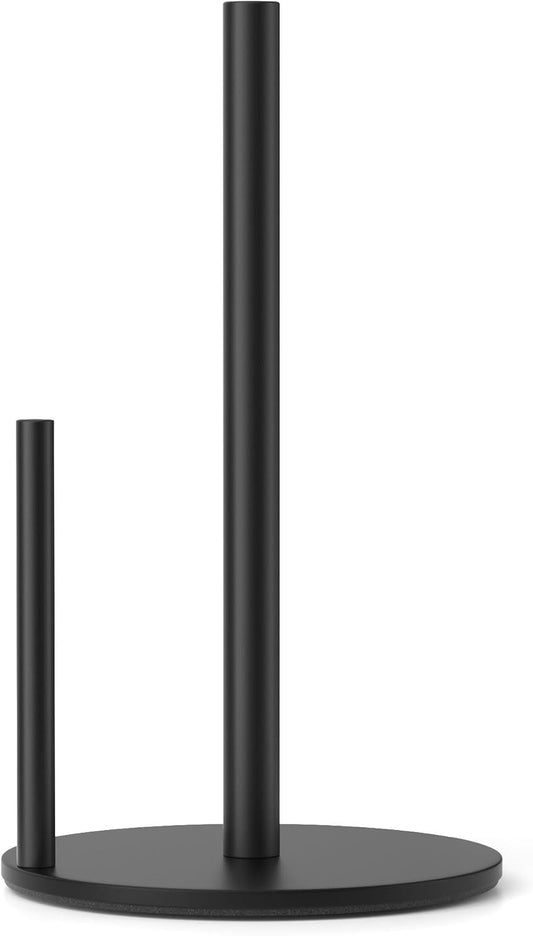 Paper_Towel_Holder_Black_Stainless_Steel_Kitchen_Countertop_Roll_Organizer