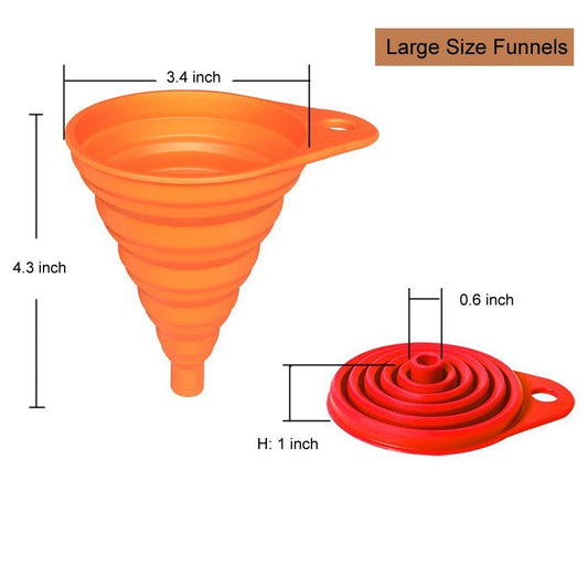 KongNai_Kitchen_Funnel_Set_4_Pack,_Small_and_Large,_Kitchen_Gadgets_Accessories_Foldable_Silicone_Collapsible_Funnels_for_Filling_Water_Bottle_Liquid_Transfer_Food_Grade
