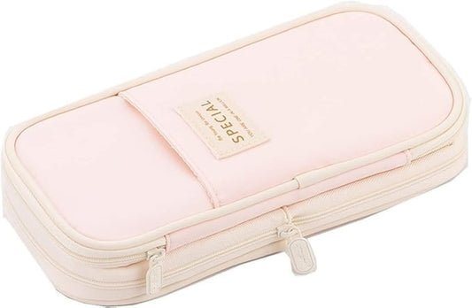 Arnuixty_Large_Storage_Pencil_Case_Pen_Bag_with_Zipper_Big_Capacity_Pouch_Organizer_for_Office_Travel_Holder_Box(Peach)