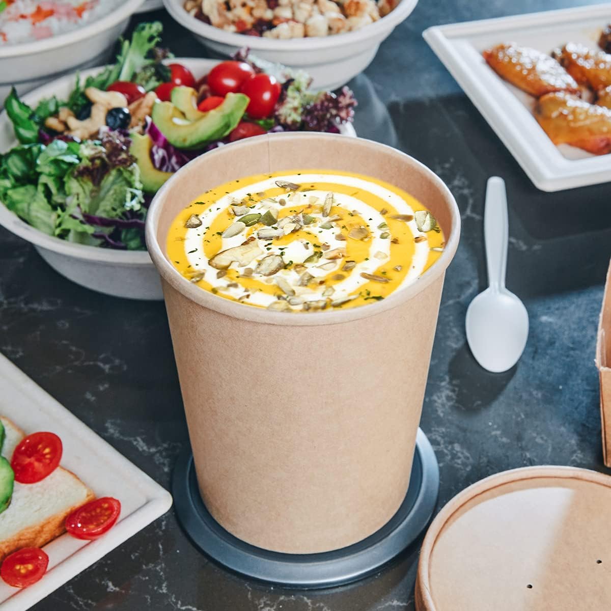 bloomoon_60_Pack_16_oz_Paper_Soup_Cups_with_Lids_Ice_Cream_Pint_Containers
