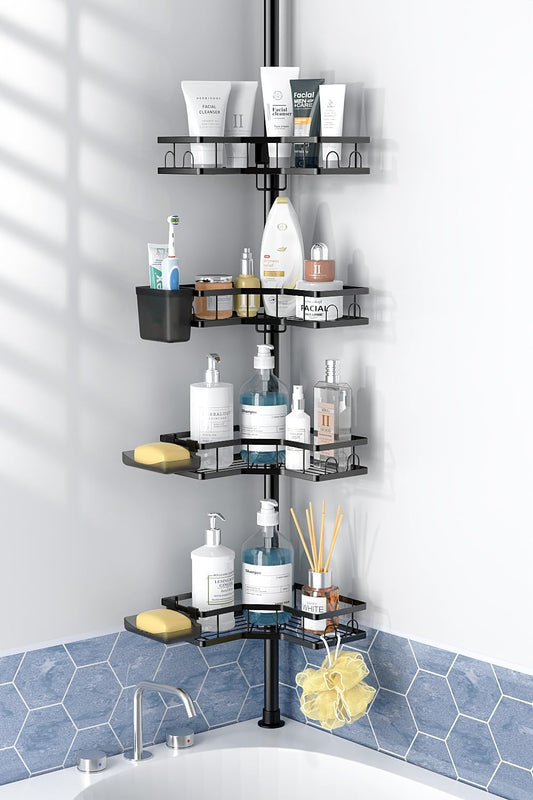 Adjustable_Shower_Caddy_Tension_Pole:_Rustproof_Corner_Bathroom_Shelves