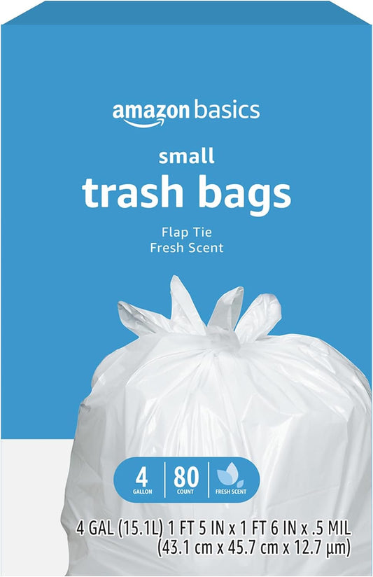Amazon_Basics_Small_4_Gallon_Trash_Bags_with_Flap_Ties,_Fresh_Scent,_Odor_Control,_0.5_mil_Thick,_80_Count