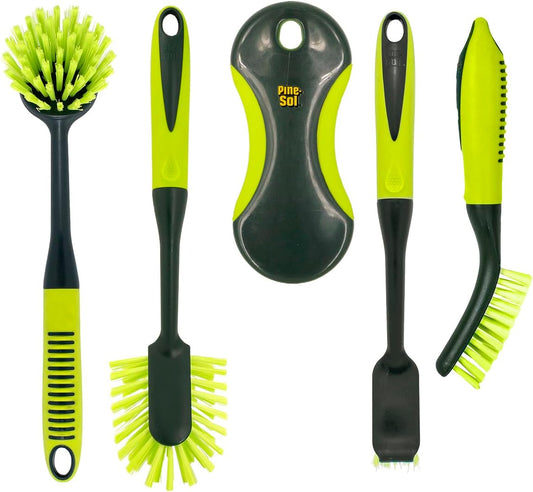 Pine-Sol_Scrub_Brush_Set_-_Long_Handle_Cleaning_Brushes_with_Heavy_Duty_Bristles_and_Comfort_Grip_-_Scrubbers_for_Kitchen,_Household,_and_Dishwashing,_5_Pieces