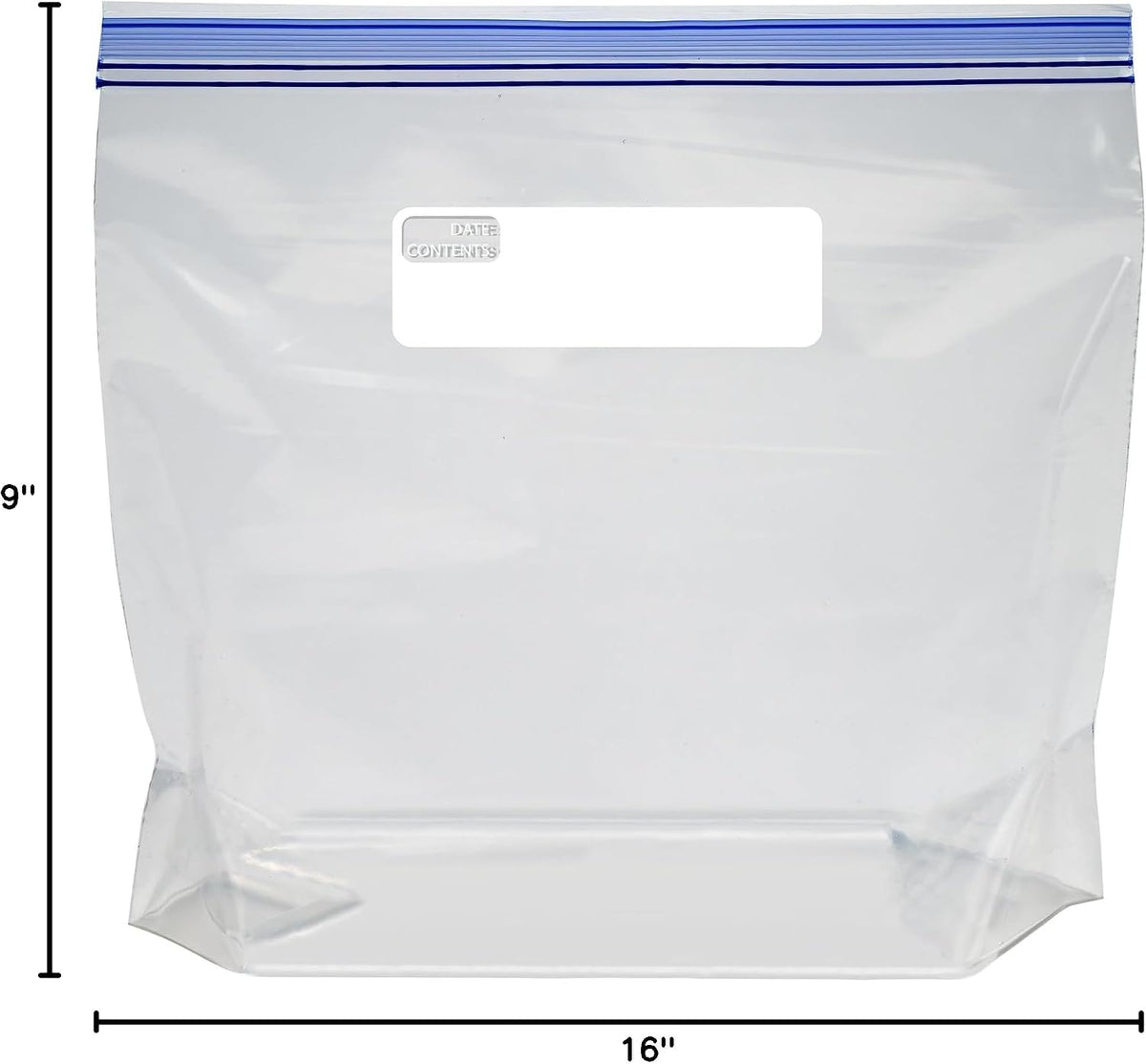 Amazon_Basics_Reclosable_Freezer_Gallon_Size_Bags_with_Double_Zipper_Seal,_Stand-Up_Bottom,_BPA_Free,_90_Count_(Previously_Solimo)