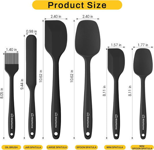 NileHome_6_Pieces_Silicone_Spatula_Set_with_Silicone_Brush,Mixing-Black