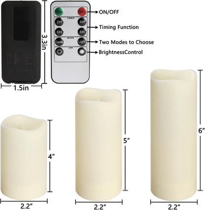 YOROXRG_Set_of_24_Waterproof_Outdoor_Flameless_Candles,_LED_Candles_with_4_Remote_and_Timer,(H_4"_5"_6"_x_D_2.2"),for_Christmas,Halloween,Wedding,Festival