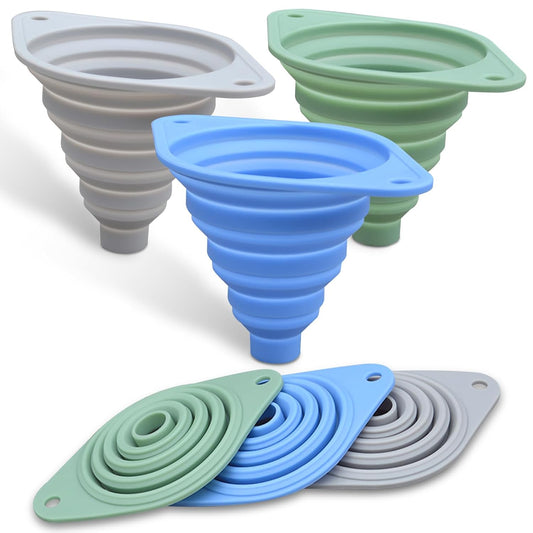 Kitchen_Funnel_Set_3_Pack,Funnels_for_Kitchen_Use_Filling_Bottles,Silicone_Funnel_Collapsible,Small_Funnels_for_Filling_Small_Bottles