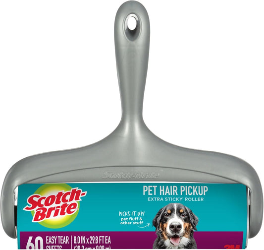 Scotch-Brite_Pet_Hair_Extra_Sticky_Large_Lint_Roller,_60_Sheets,_1_Pack