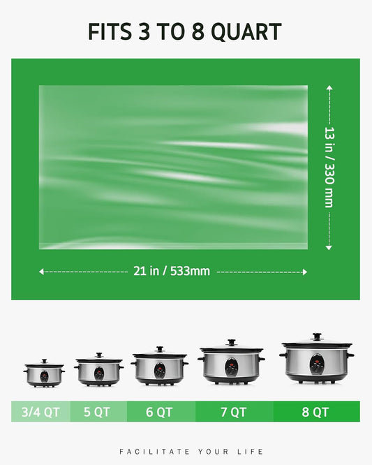 Syntus_30_Slow_Cooker_Liners,_Large_Size_13"x_21"_Fit_3QT_to_8QT_Pots