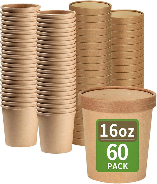 bloomoon_60_Pack_16_oz_Paper_Soup_Cups_with_Lids_Ice_Cream_Pint_Containers