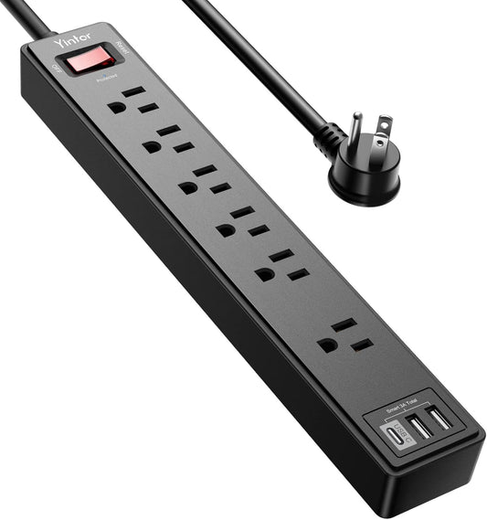Yintar_6Ft_Surge_Protector_Power_Strip_with_6_Outlets_&_3_USB_Ports,_Black