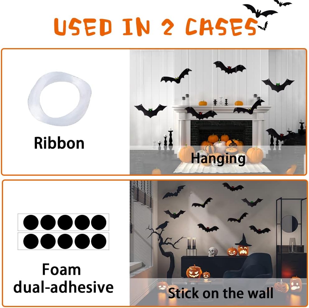 YUJUN_Halloween_Hanging_Bats_for_12PCS_3D_Halloween_Yard_Outdoor_Decoration