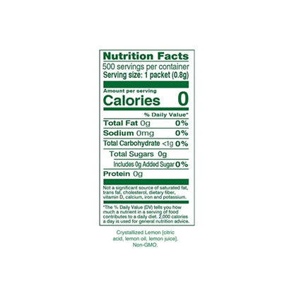 TRUE_LEMON_Water_Enhancer,_Bulk_Pack_0.03_Oz_-_500_Count_(Pack_of_1),_0_Calorie_Drink_Mix_Packets_For_Water,_Sugar_Free,_Lemon_Flavor