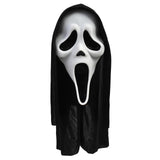 Adult Scream Mask, Classic Ghost Face Slasher, Horror Movie Killer Costume Accessory