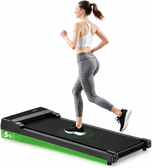 Walking_Pad_Treadmill_with_5%_Incline_-_Under_Desk_Running_Machine_Mat_Pads_for_Home_Office_Portable_Small_Compact_Quiet_Flat_Indoor_Magnetic_Lightweight_Electric_Treadmills_Remote_Control_4MPH