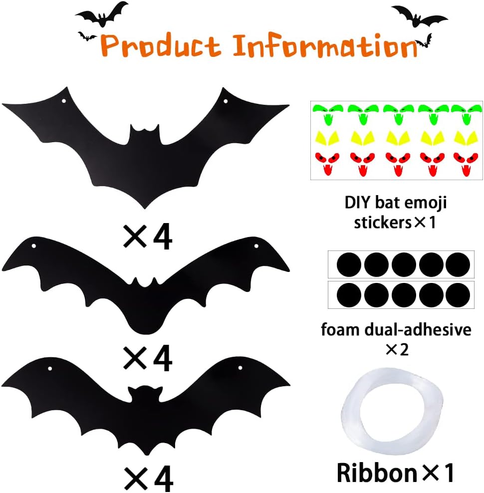 YUJUN_Halloween_Hanging_Bats_for_12PCS_3D_Halloween_Yard_Outdoor_Decoration