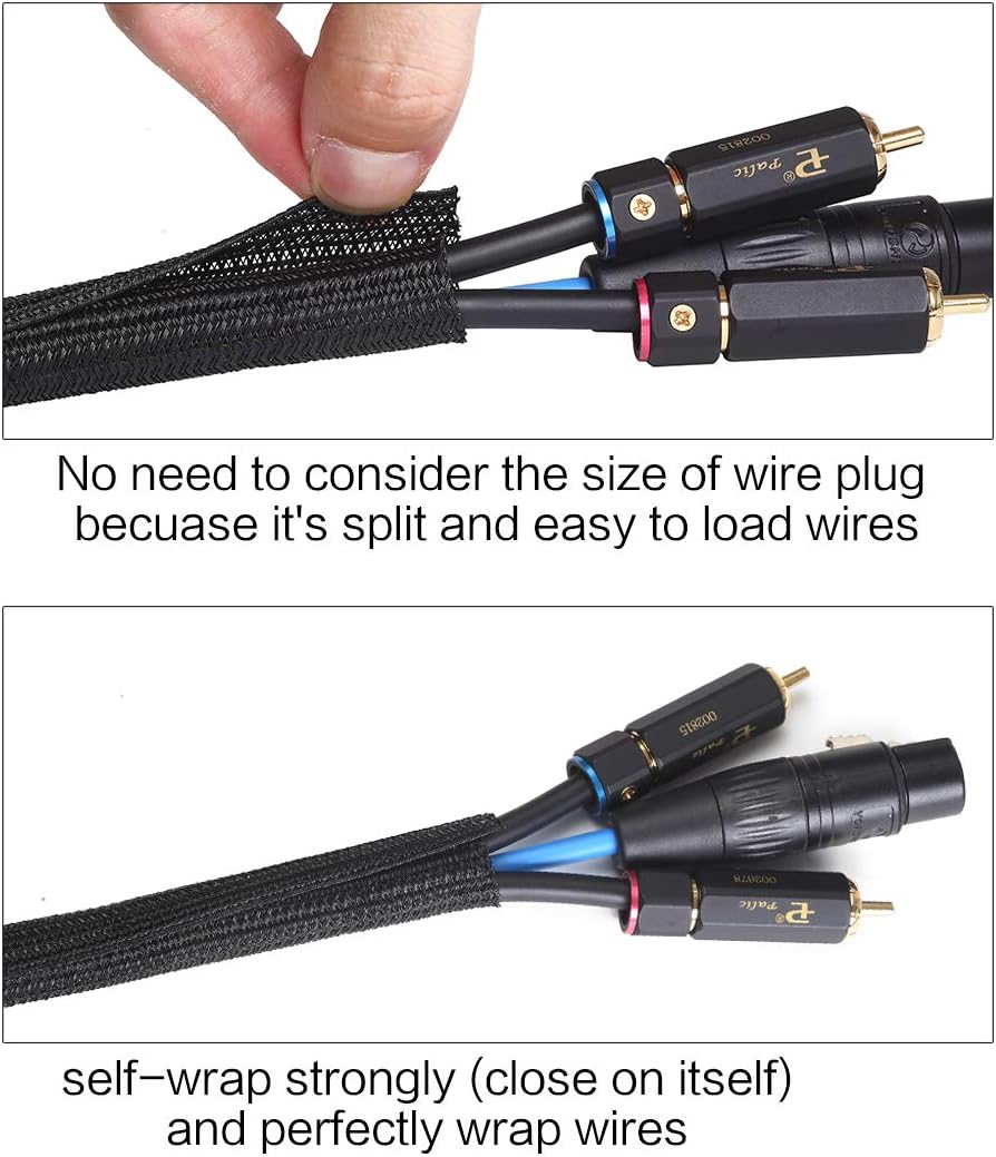 Alex_Tech_10ft_-_1/2_inch_Cord_Protector_Wire_Loom_Tubing_Cable_Sleeve_Split_Sleeving_For_USB_Cable_Power_Cord_Audio_Video_Cable_–_Protect_Cat_From_Chewing_-_Black