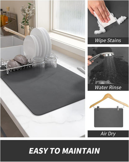 AMOAMI_Coffee_Mat_Dish_Drying_Mat_for_Kitchen_Counter-Bar_Accessories,_Hide_Stain,_Rubber_Backed,_Absorbent,_Fit_Under_Coffee_Maker,_Espresso_Machine,_Pot,_Dish_Rack,_12"x19",_Dark_Grey